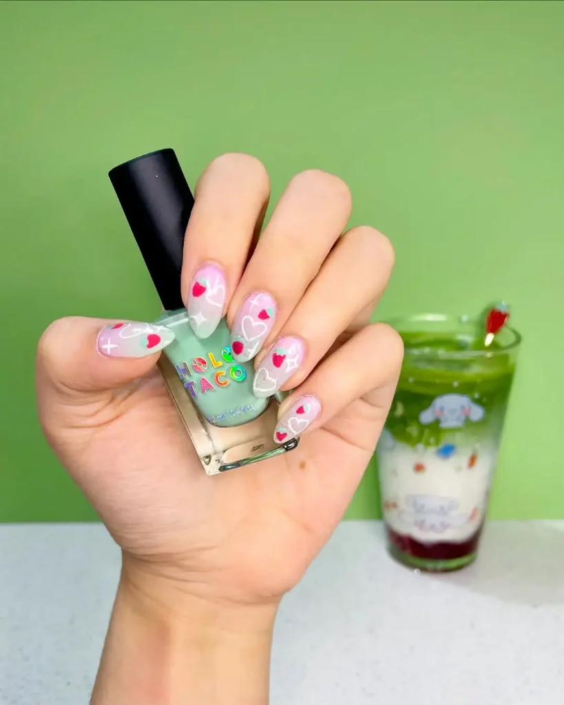  Strawberry Matcha Swirls