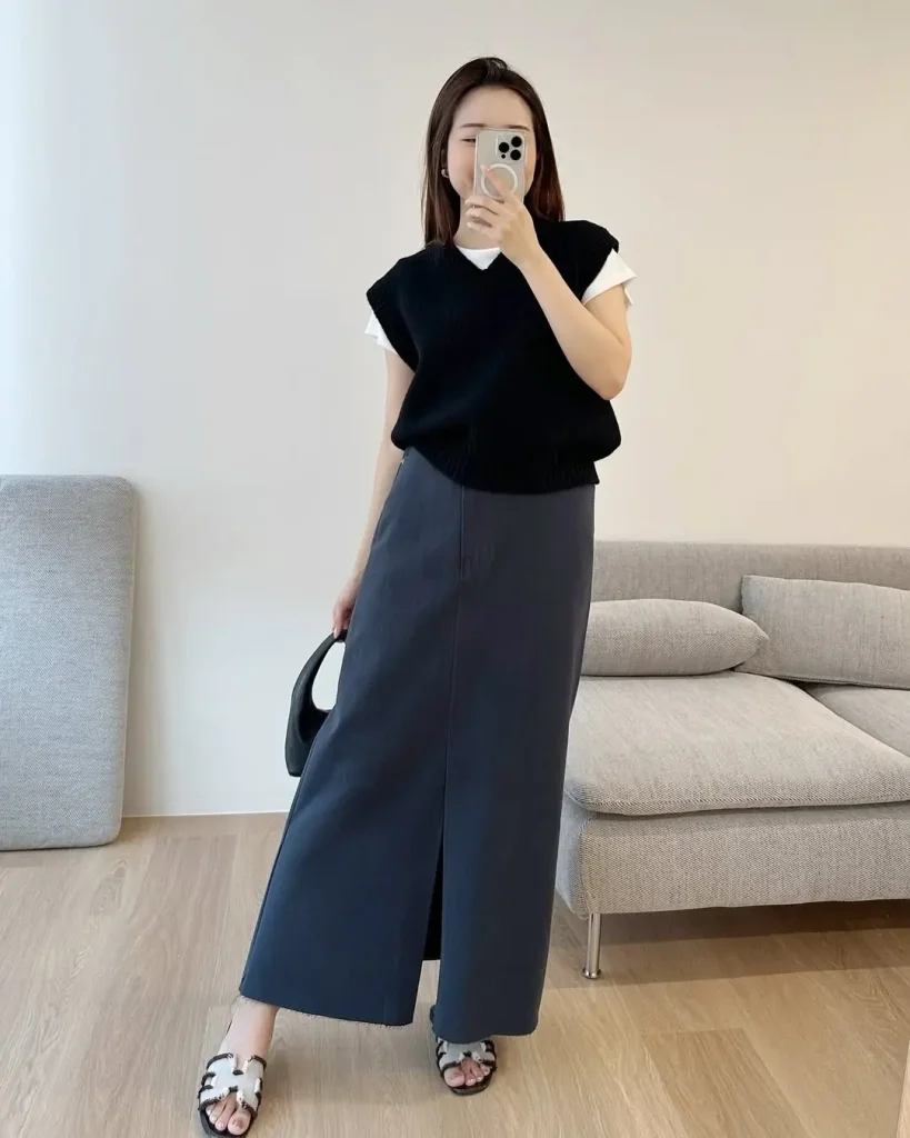 Tank Top + Asymmetrical Skirt