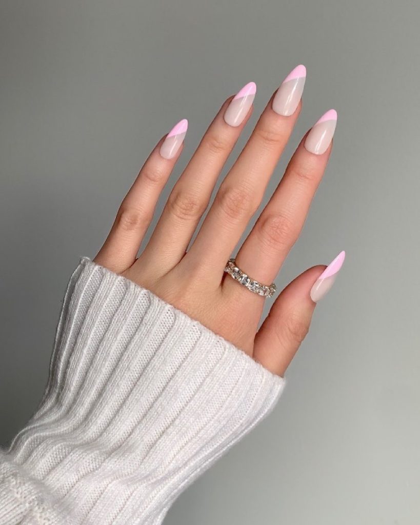  Bubblegum Pink French Tips