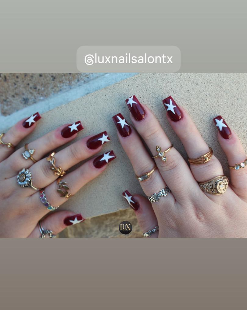 Burgundy Red with Matte Black Details