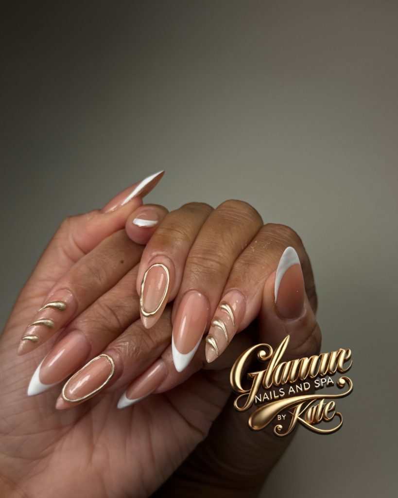 Gold Dipped French Tips