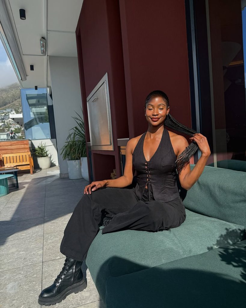 Halter Top + Linen Wide-Leg Pants