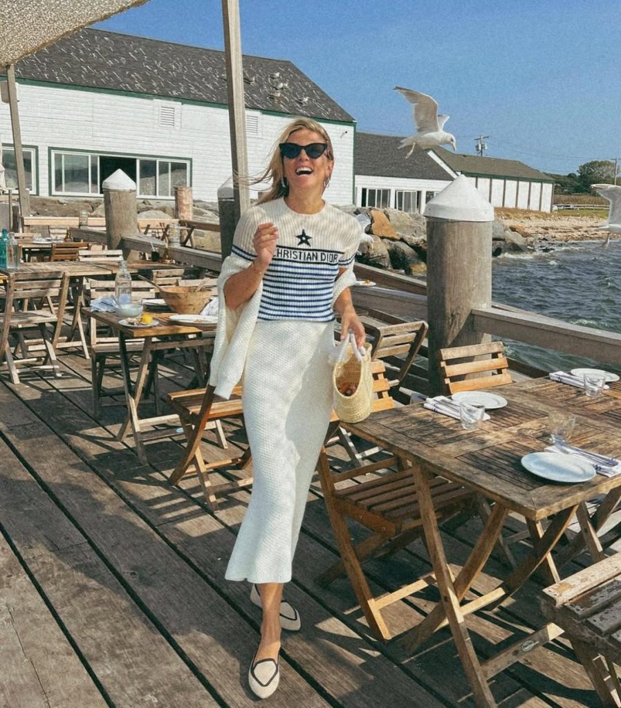 Knit Sweater and Midi Skirt