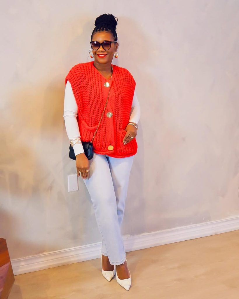 Knit Vest + Satin Slip Skirt