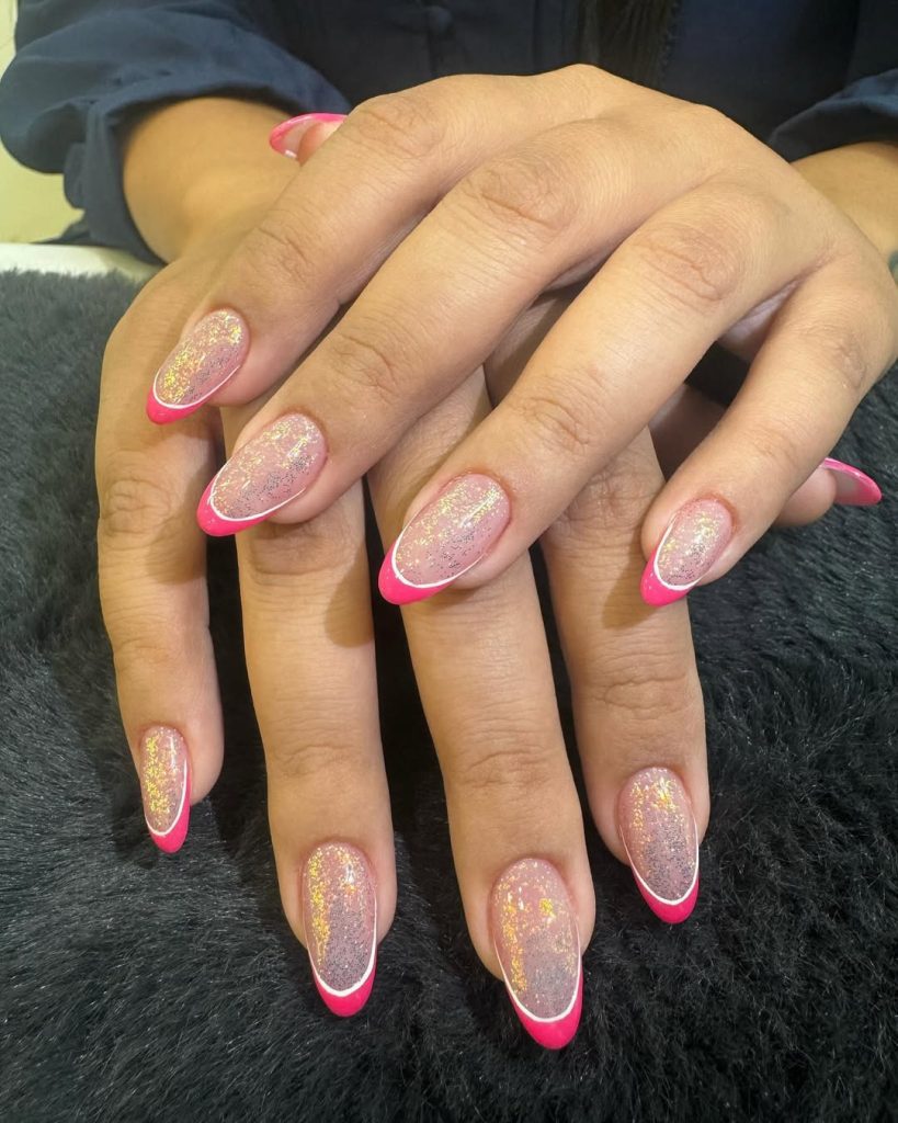 Shimmering Pink Glitter