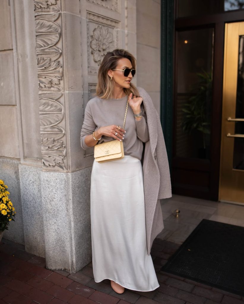 Shirt Dress and Ballet Flats