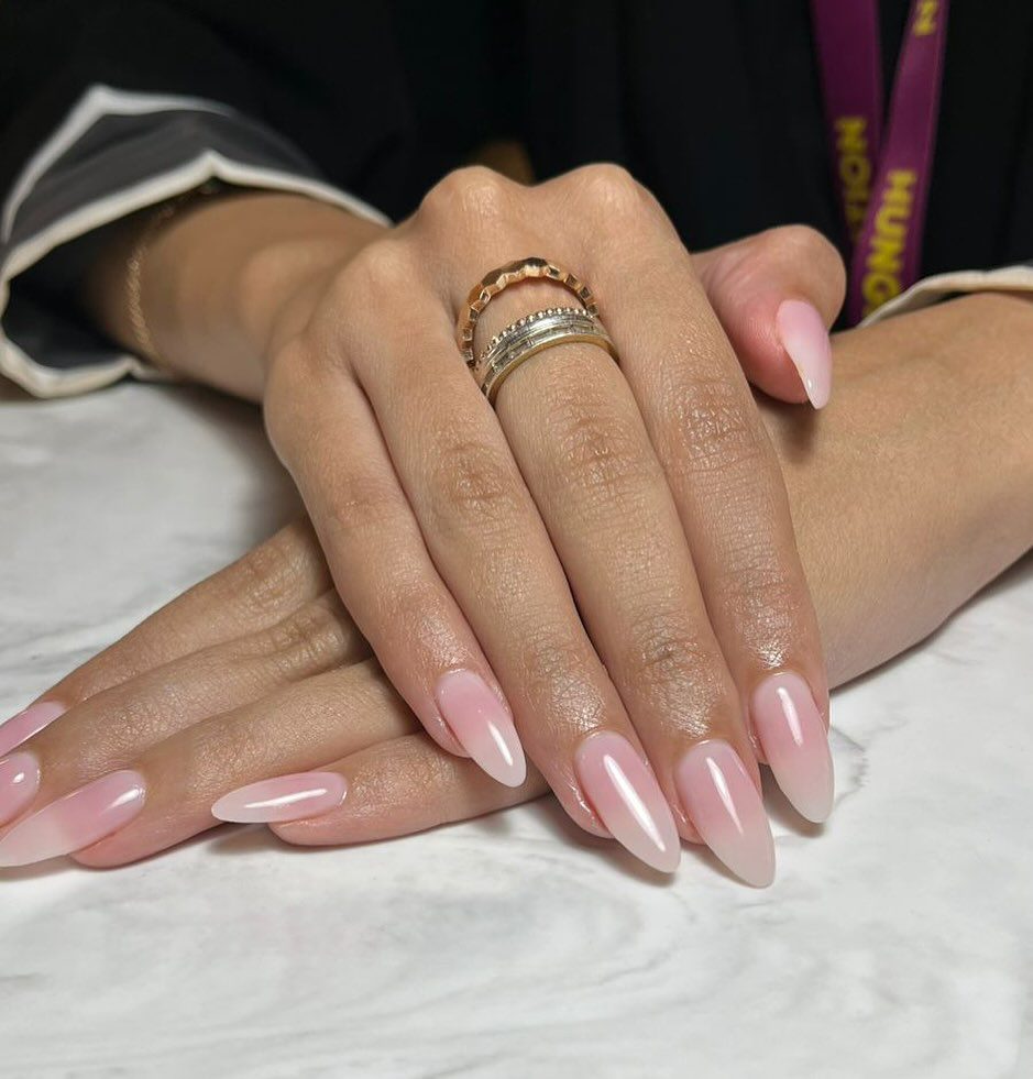 Soft Baby Pink Ombre