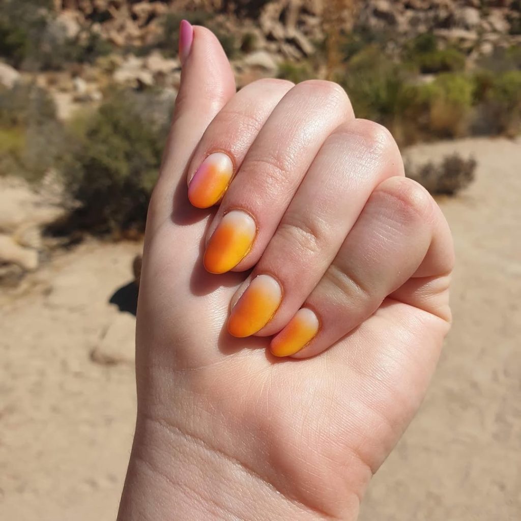 Sunset Gradient with Sparkles