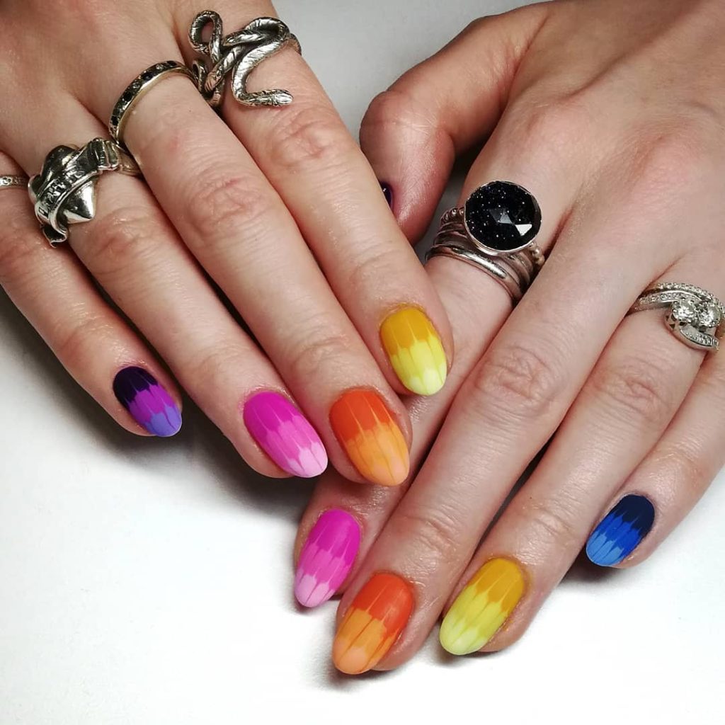 Tie-Dye Nails