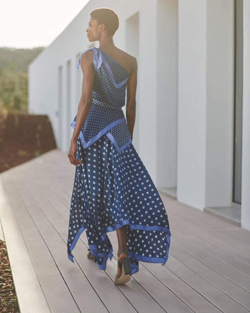 Tiered Maxi Dress + Basket Clutch